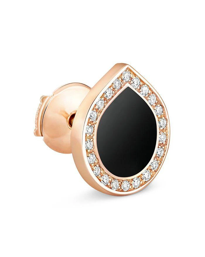 Repossi 18K Rose Gold Antifer Onyx
Diamond Halo Single Stud Earring