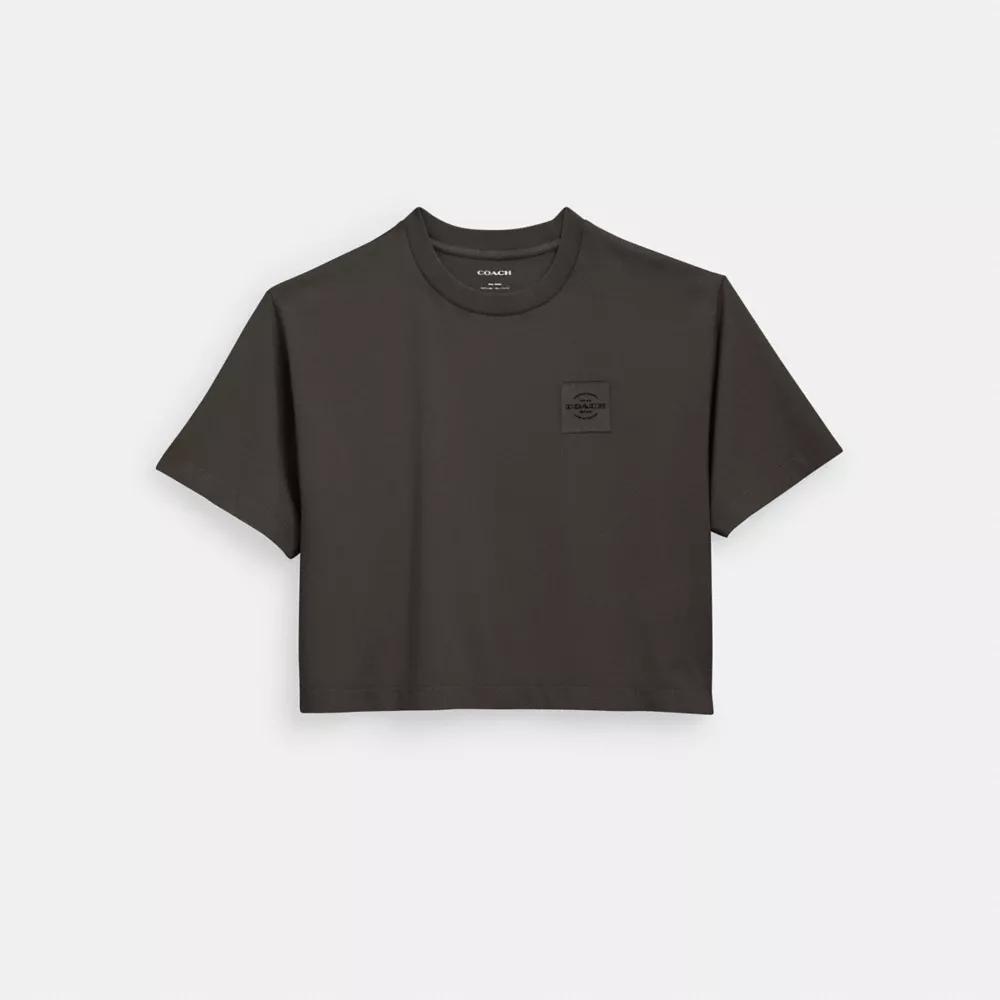 Coach Garment Dye Cropped T Shirt