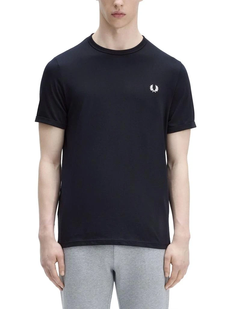 FRED PERRY T-SHIRT WITH LOGO EMBROIDERY 1