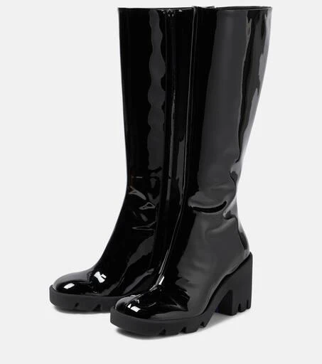 Burberry Stride patent leather knee-high boots 4