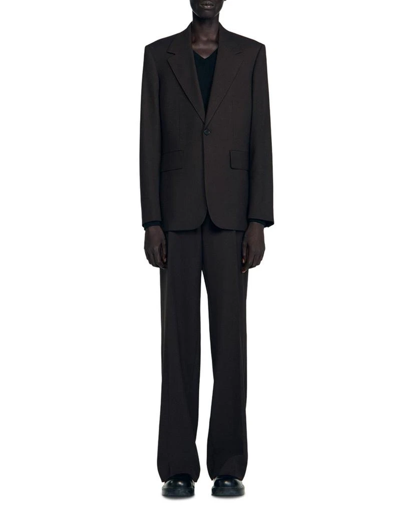 Sandro Wool Blend Classic Fit Suit Jacket 2