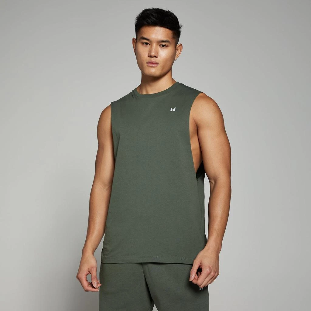 Myprotein MP Men's Rest Day Drop Armhole Tank Top - Thyme 1