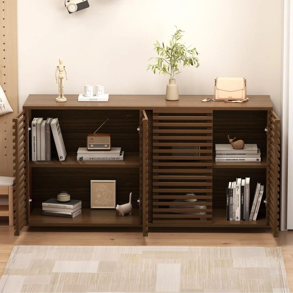 Streamdale Furniture Streamdale 59.92" Buffet Sideboard with Solid Wood Doors 6