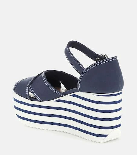Miu Miu Cotton platform sandals 3