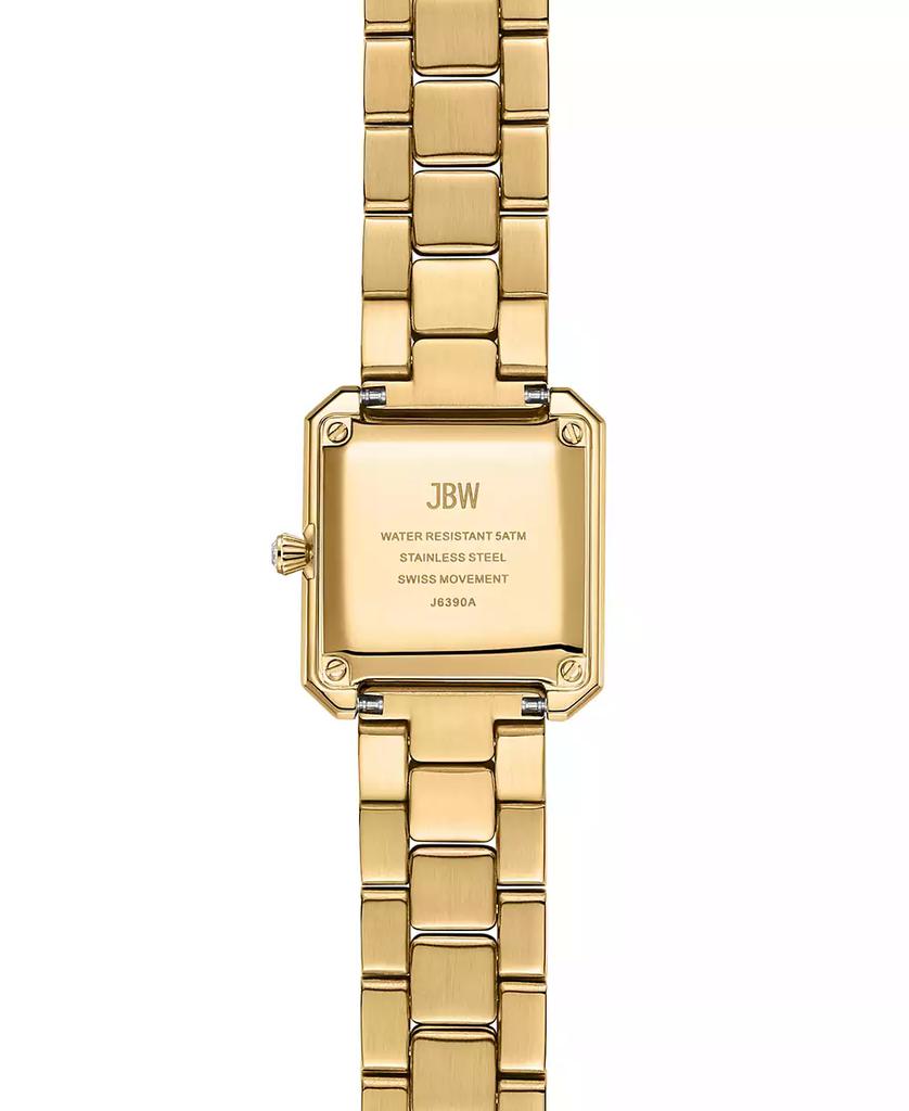 Jbw Women's Arc Crystal Diamond (0.06 ct. t.w.) Swiss Quartz Stainless Steel Watch, 23mm