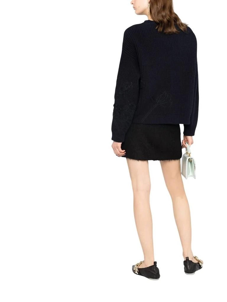 Valentino Valentino - Floral Embroidered Knitted Jumper 3