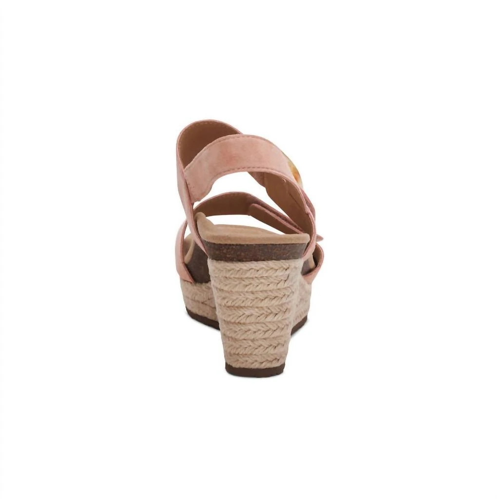 Aetrex Women's Ashley Arch Support Wedge In Rose 3