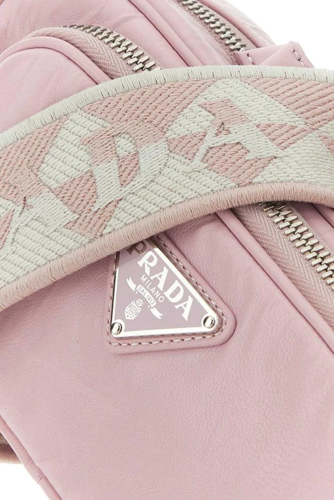 Prada Prada Logo Plaque Zipped Shoulder Bag 4