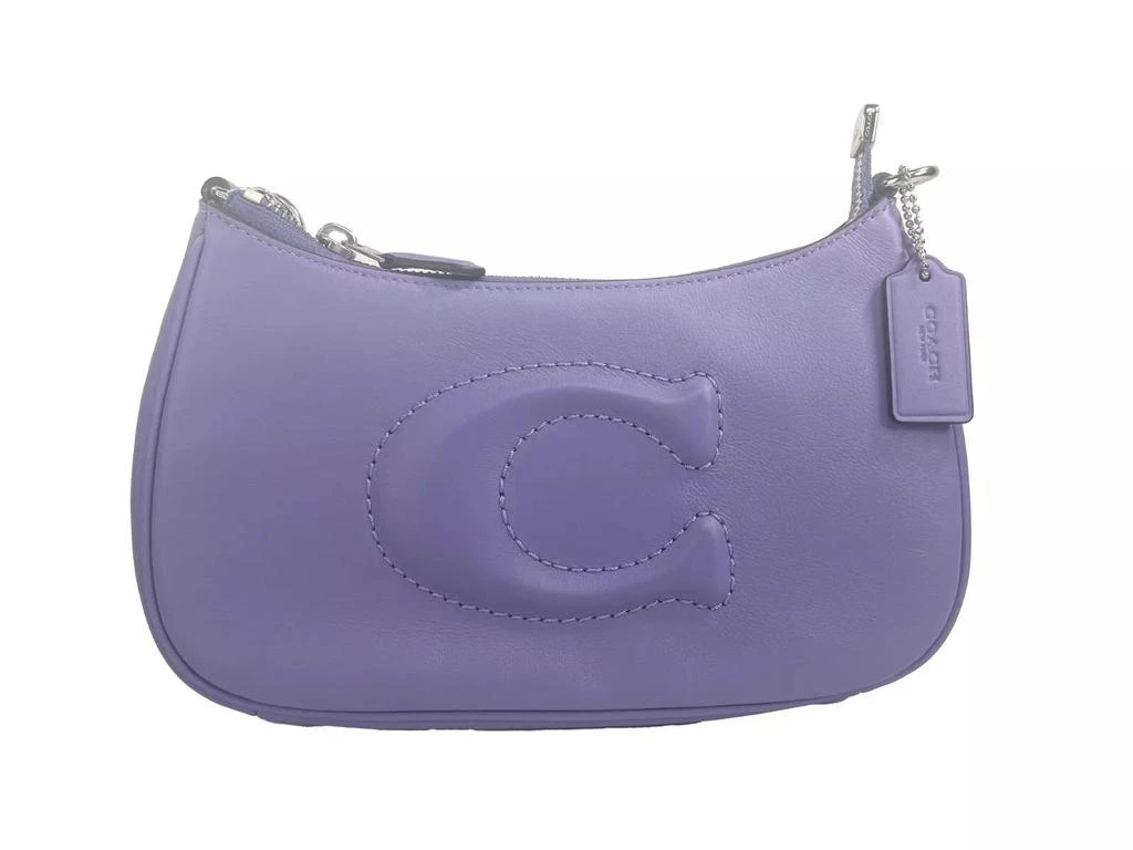 Coach COACH Teri Smooth Leather Crossbody Bag Purse Purple 2