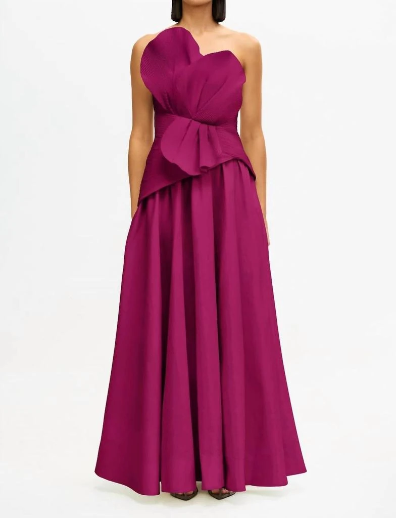 chinese dress ladies Simkhai Women's Valletta Strapless Embroidered Dress in Midnight, Size 4