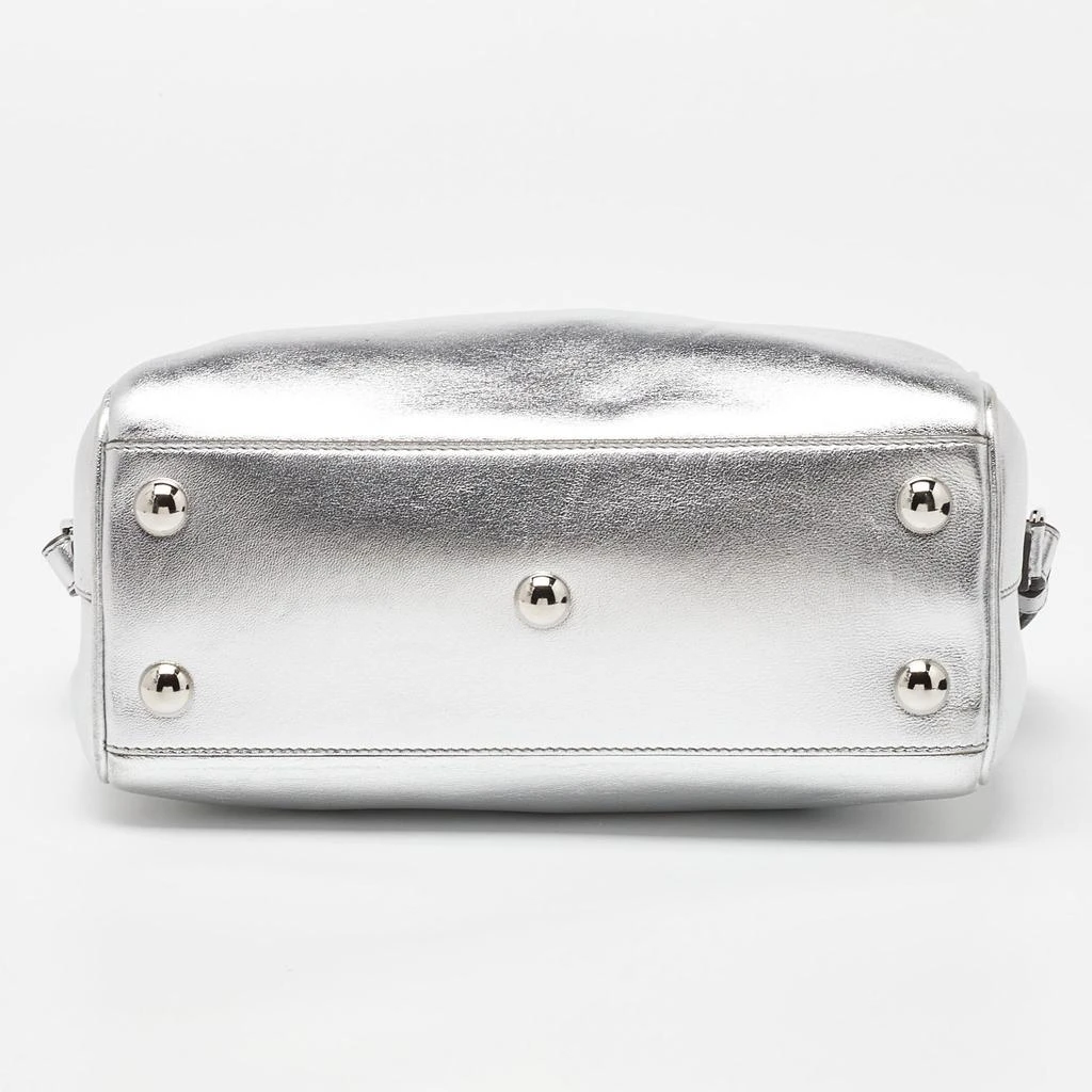 Yves Saint Laurent Silver Leather Classic Baby Duffle Bag 5