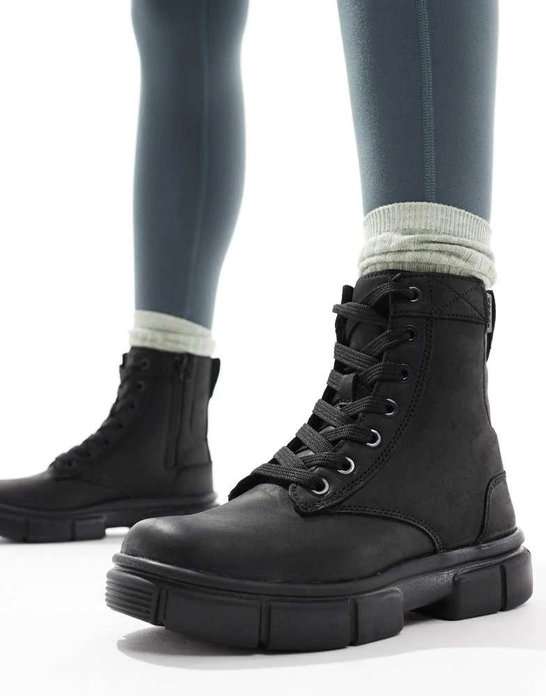 SOREL Sorel Explorer STRT lace up leather boots in black 4