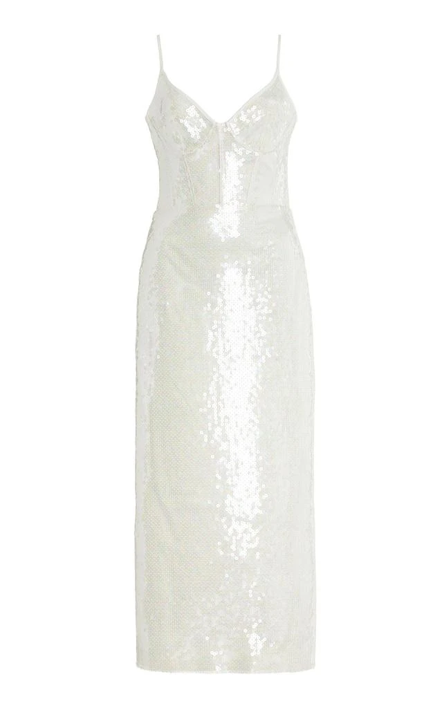 Shop David Koma - Exclusive Sequined Midi Dress - White - UK 14 - Moda  Operandi on Sale at BeyondStyle  Get 70% Off David Koma - Exclusive  Sequined Midi Dress -