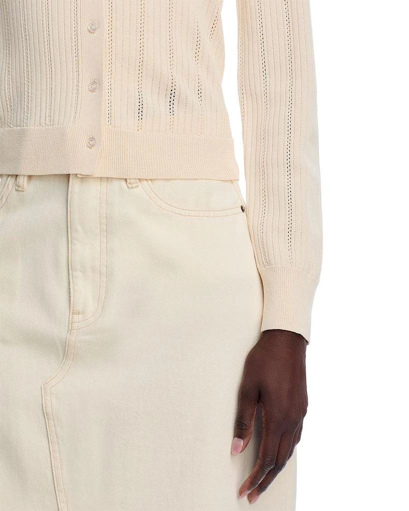 Wayf Pointelle Cardigan Sweater 5