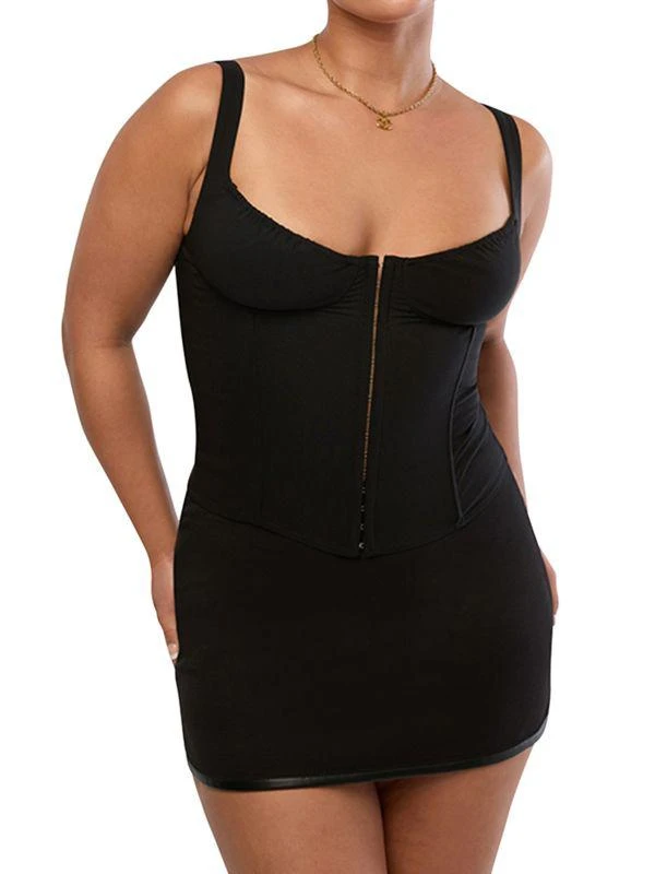 WeWoreWhat V Neck Corset Top 1