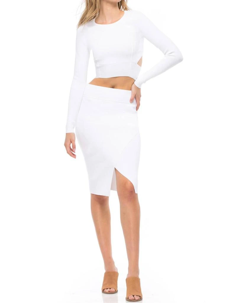 KENDALL & KYLIE Kendall + Kylie - Compact Long Sleeve Crop Top 3
