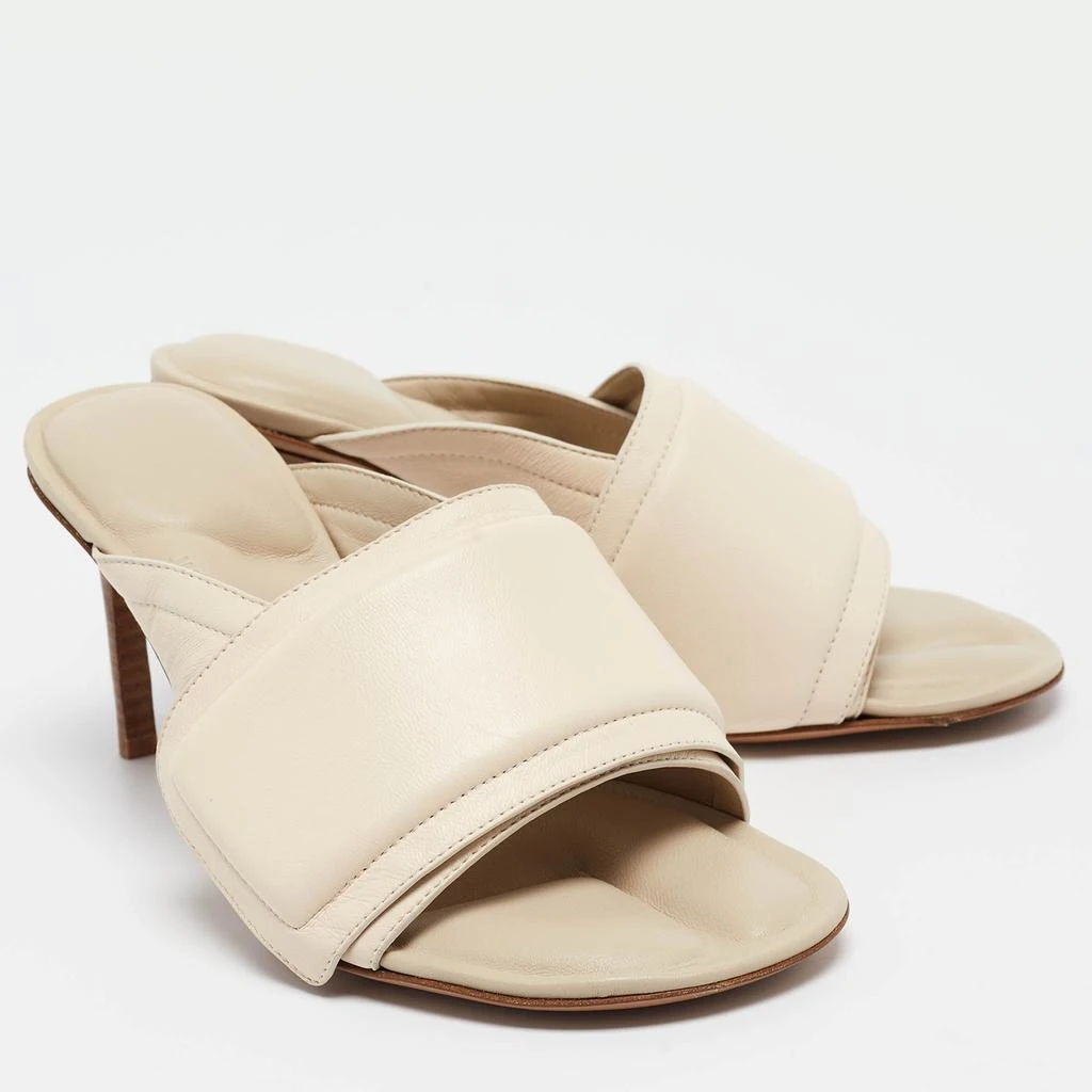 Jacquemus Jacquemus Cream Leather Piscine Les Mules Size 35 4
