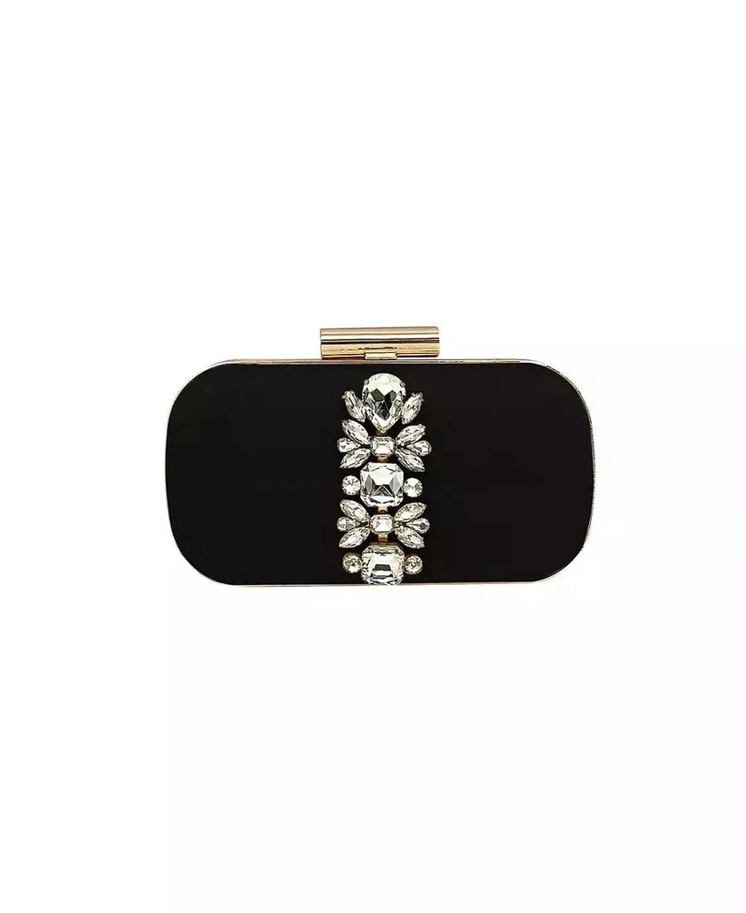 La Regale Women's Kylie Crystal Panel Minaudiere 1