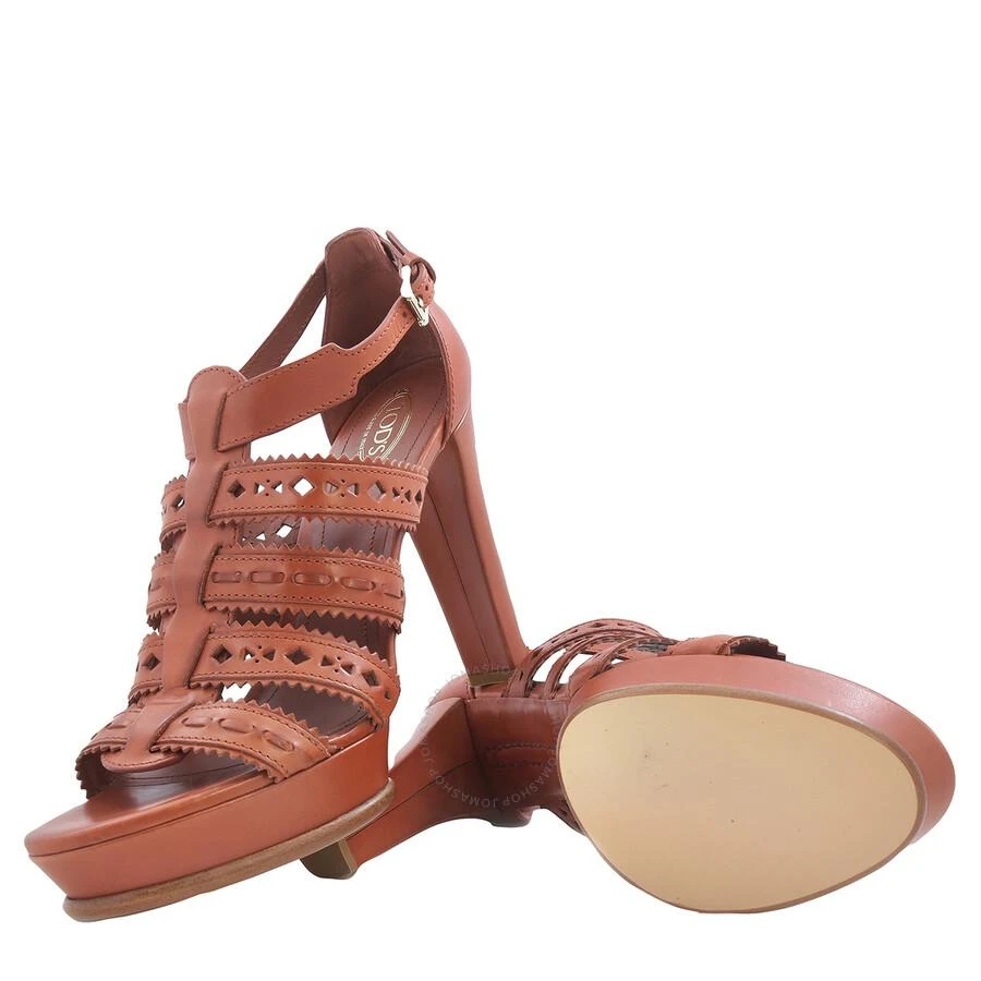 Tod's Platform Gladiator Sandals in Medium Natural 2