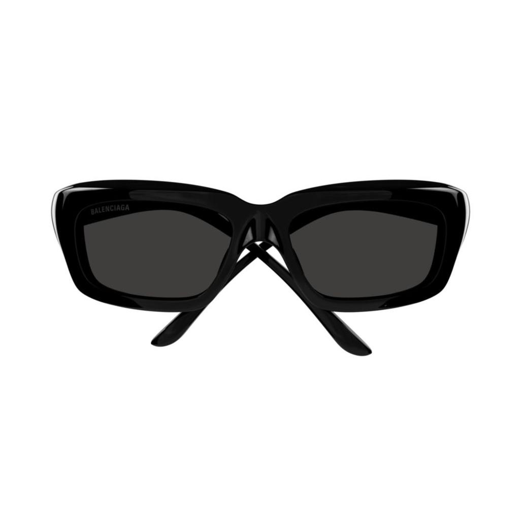 Balenciaga Black Dynamo Rectangle Sunglasses - Sunglasses