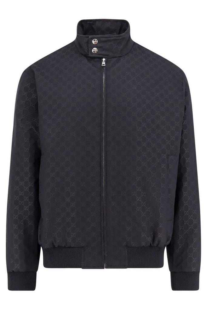 Gucci Gucci Ripstop Monogrammed Zip-Up Jacket - Jackets
