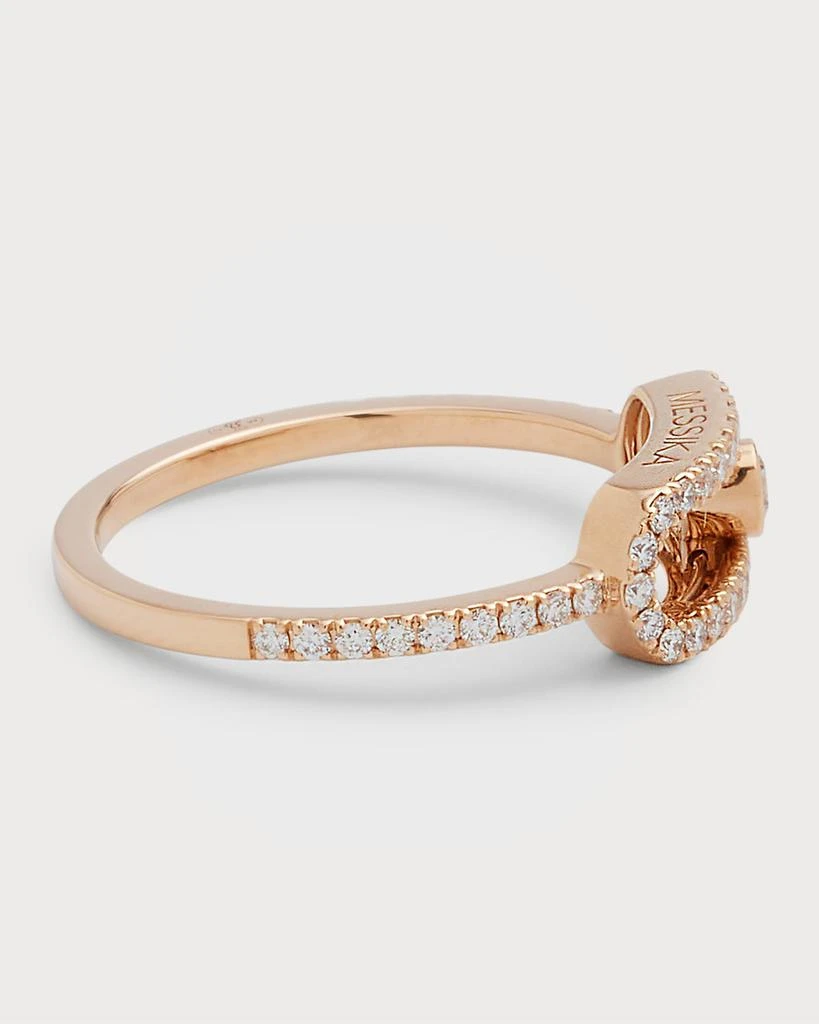Messika MOVE UNO 18K ROSE GOLD DIAMOND RING 4