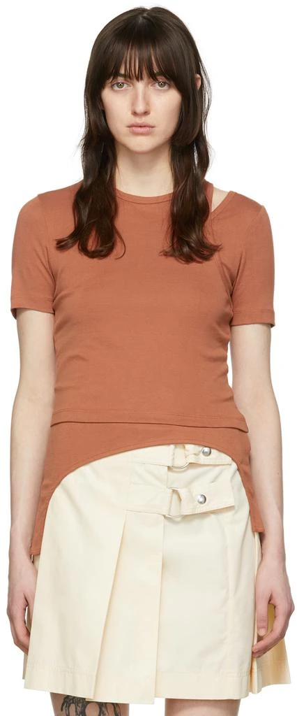 Helmut Lang SSENSE Exclusive Brown T-Shirt 1