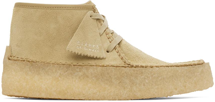 Clarks beige desert boots online