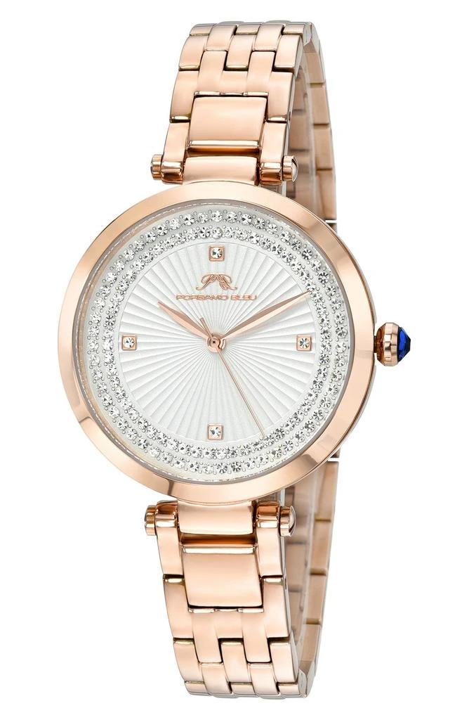 Porsamo bleu natalie bracelet watch, 36mm all stainless steel silver watch 1252BNAS_1.jpg?v=1705343072&  main image 4