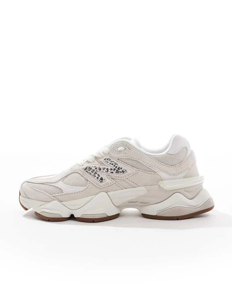 New Balance New Balance 9060 trainers in beige with leopard print detail - exclusive to ASOS 2