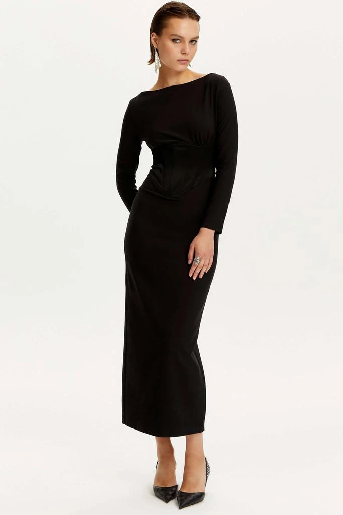 Nocturne Satin Corset Dress 5