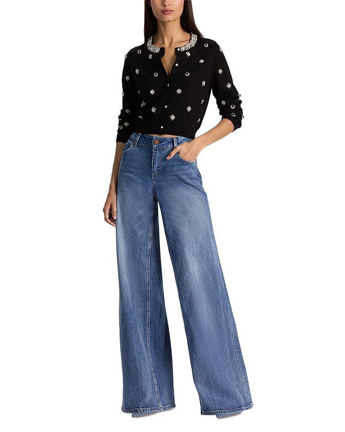 Alice + Olivia Dollie Embellished Cardigan Sweater 2