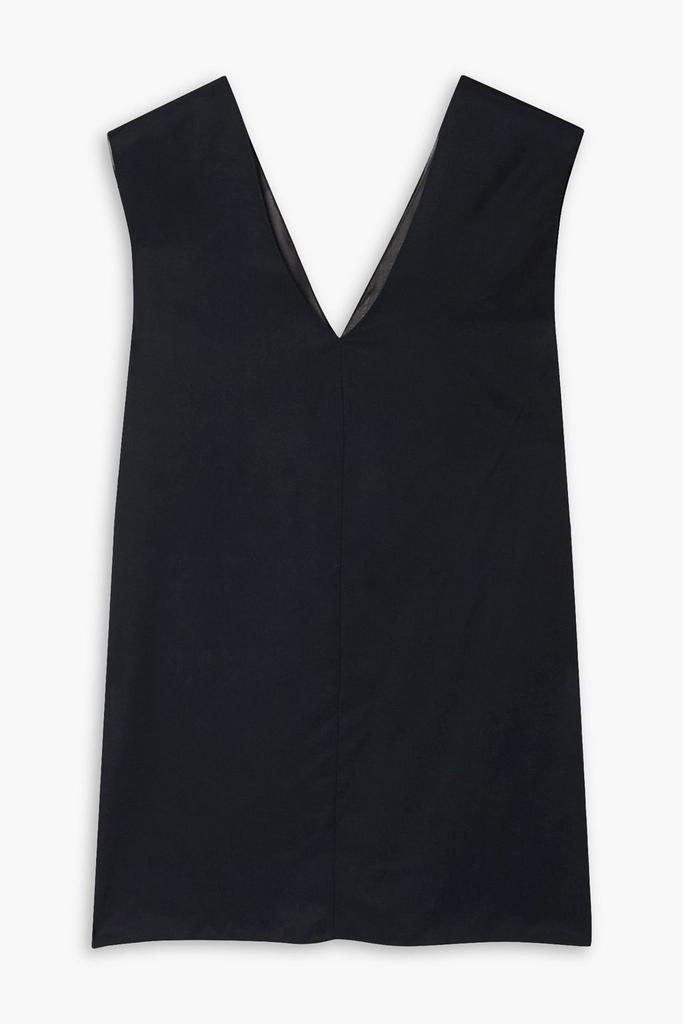 GAUCHERE Vatea open-back chiffon-paneled twill top