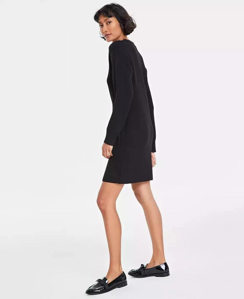 On 34th Women's Ribbed Crewneck Sweater Dress, Created for Macy's 2