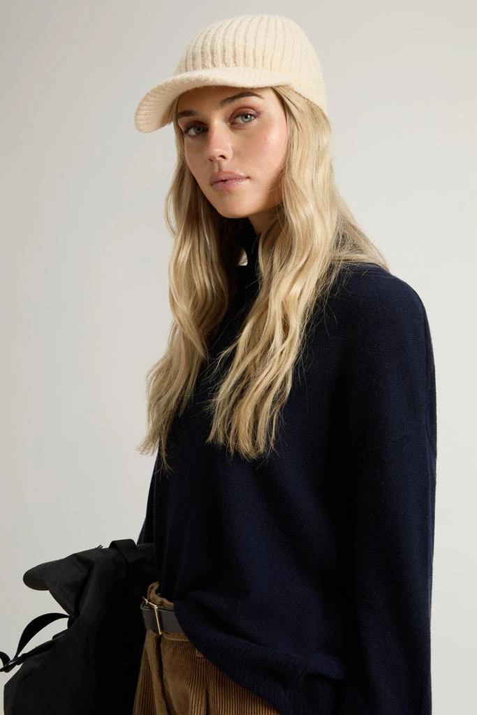 Woolrich Turtleneck Sweater in Virgin Wool and Cashmere Blend - Women - Black 4