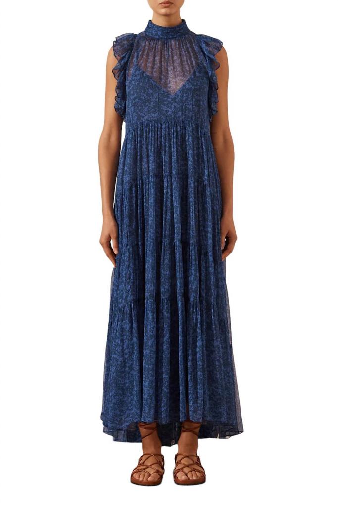 Shona Joy SALDANHA HIGH NECK TIERED MAXI DRESS