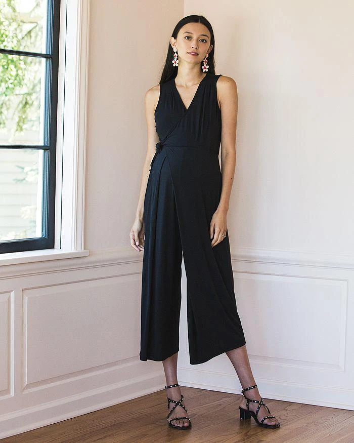 Nom Maternity Francesca Surplice Maternity Jumpsuit 9