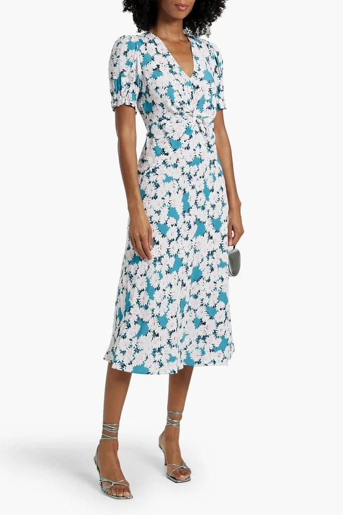 Diane von Furstenberg Anaba twisted floral-print crepe de chine midi dress 2