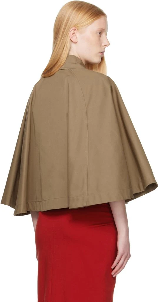 Burberry Brown Capelet Jacket 3
