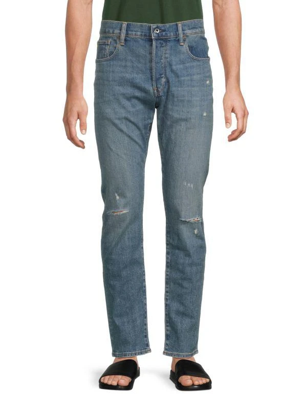 G-Star Sapa Slashed Knee Straight-Leg Jeans 1