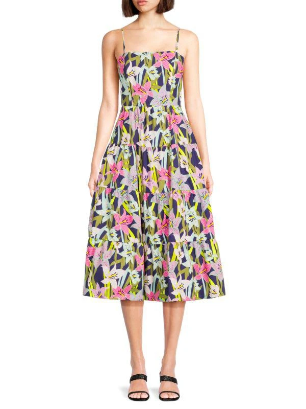 Hutch Floral Tiered Midi Dress 1