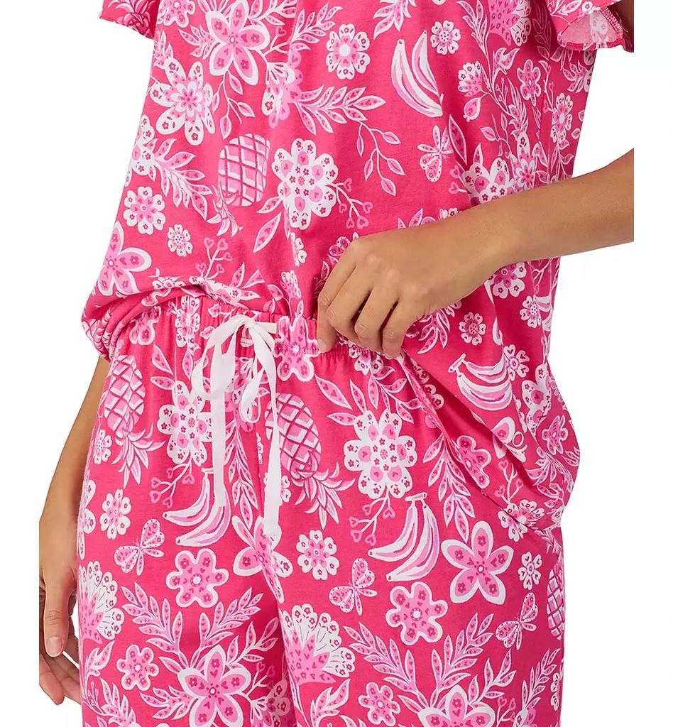 Cuddl Duds Women
s Short-Sleeve Cropped Pajama Set 2