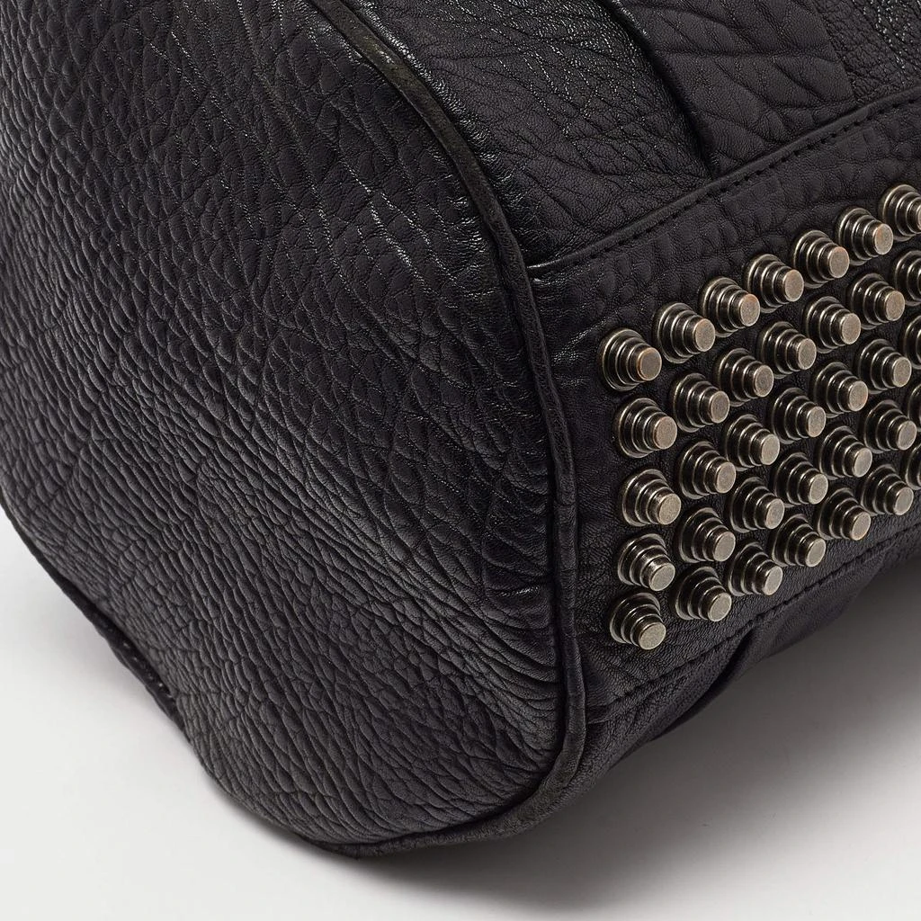 Alexander Wang Alexander Wang Black Pebbled Leather Rocco Duffle Bag 10