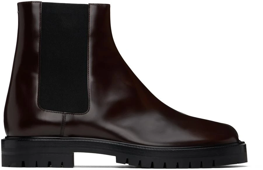 MAISON MARGIELA Brown Tabi Chelsea Boots 1