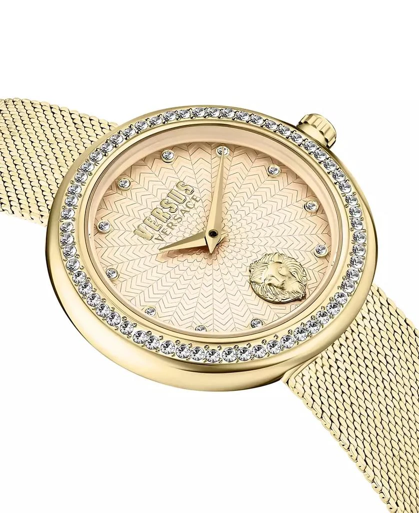 Versus Versace Women's Two-Hand Quartz Lea Gold-Tone Stainless Steel Bracelet 35mm 3