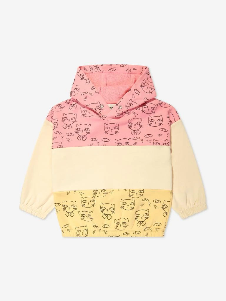 Mini Rodini Girls Cathlethes Hoodie in Pink 1