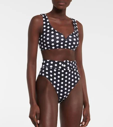 Alexandra Miro Kamala polka-dot bikini top 2
