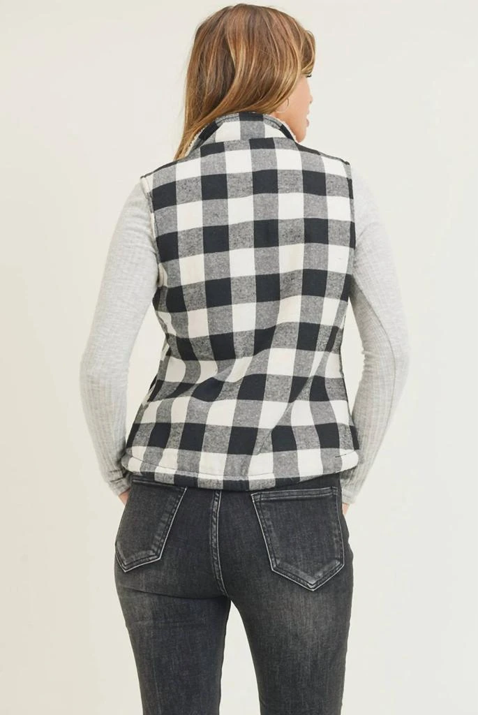 RISEN Risen - Buffalo Plaid Trucker Vest 3
