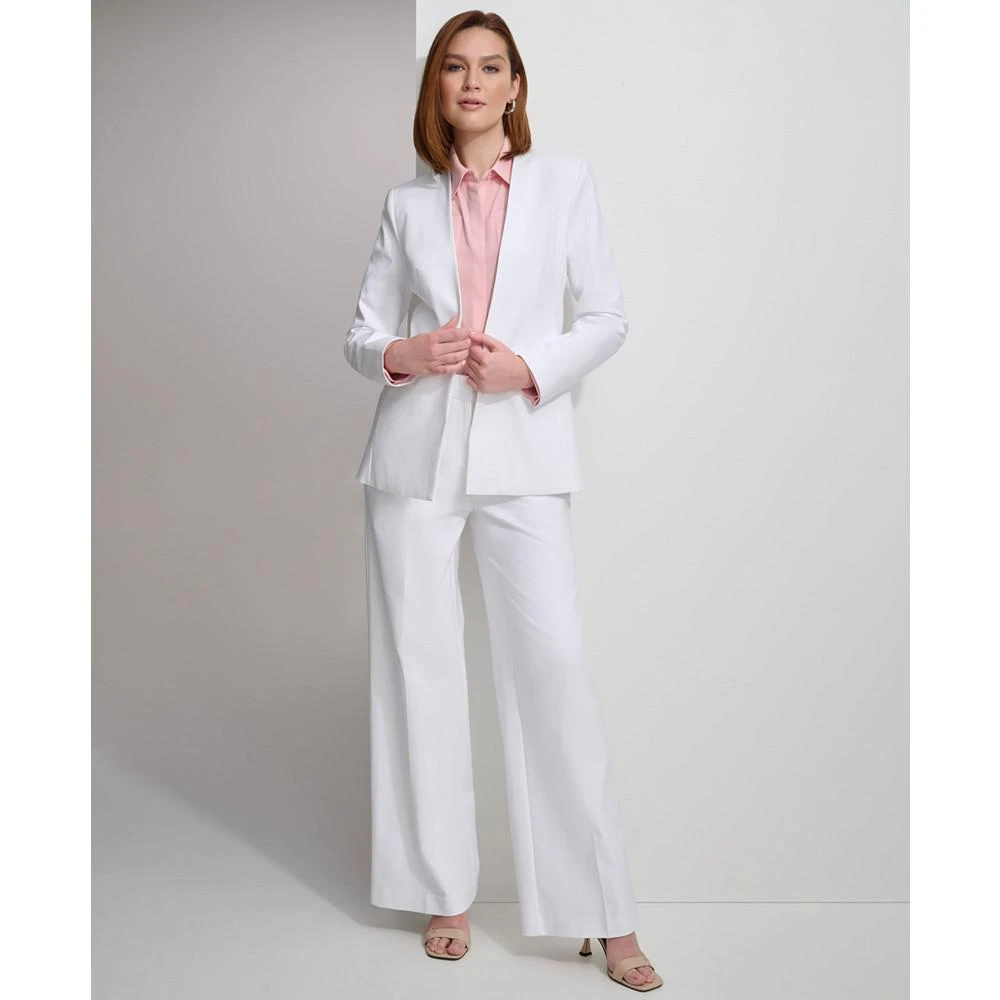 Calvin Klein Women's Collarless Open-Front Blazer 5