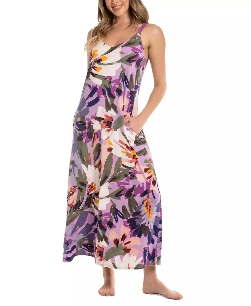 Linea Donatella Women's Printed Sleeveless Nightgown 1